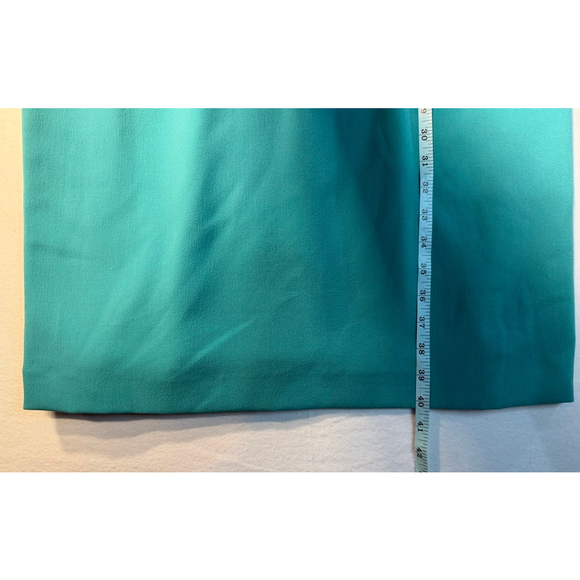 Tahari Arthur S Levine Teal Sleeveless Sheath Dress 14 Career Office Modest Work - Picture 7 of 8